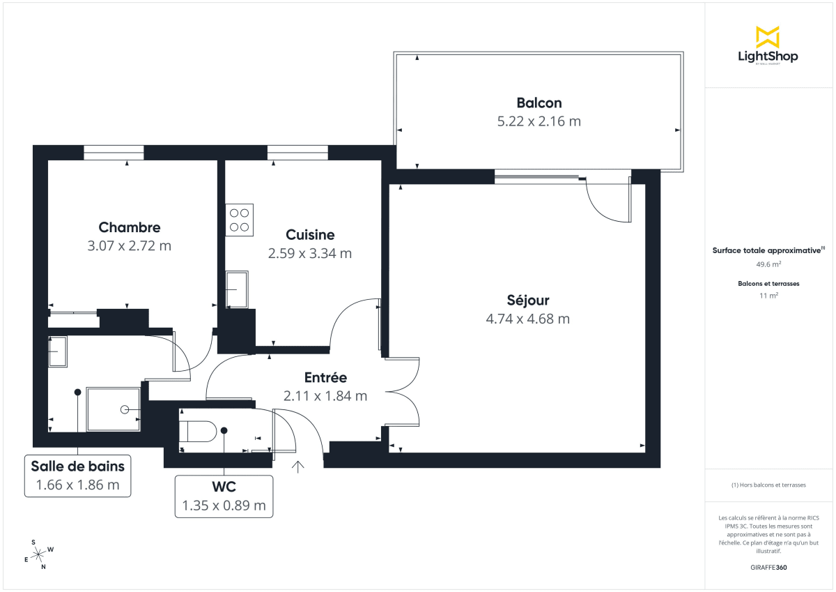Appartement de 50.1 m² à Bron