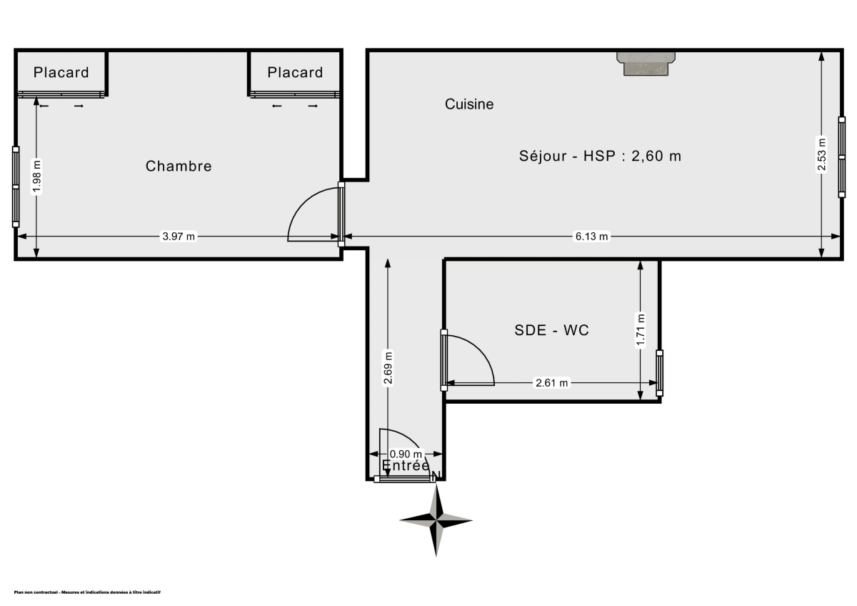 Appartement de 30.32 m² à Paris