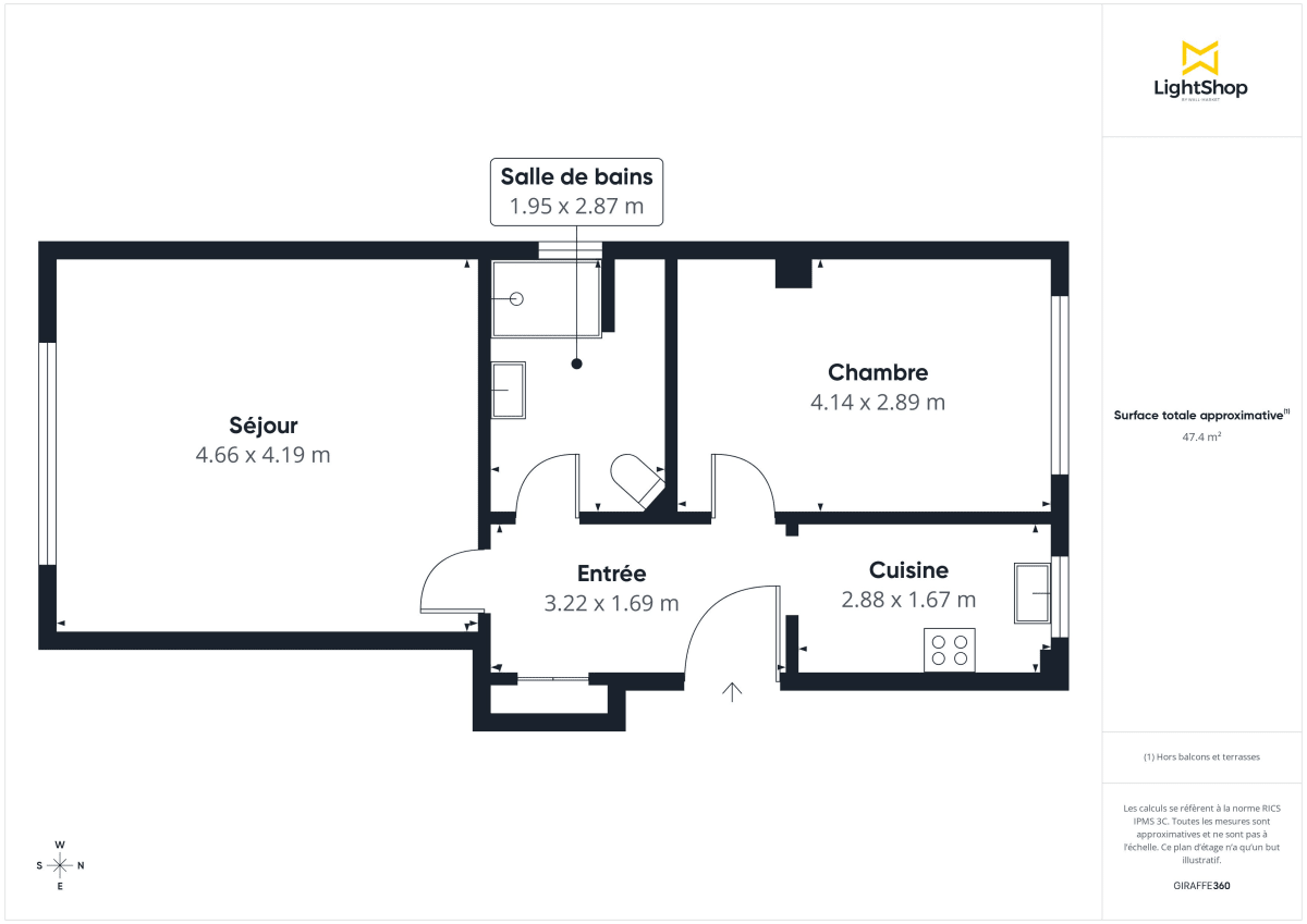 Appartement de 48.0 m² à Colombes