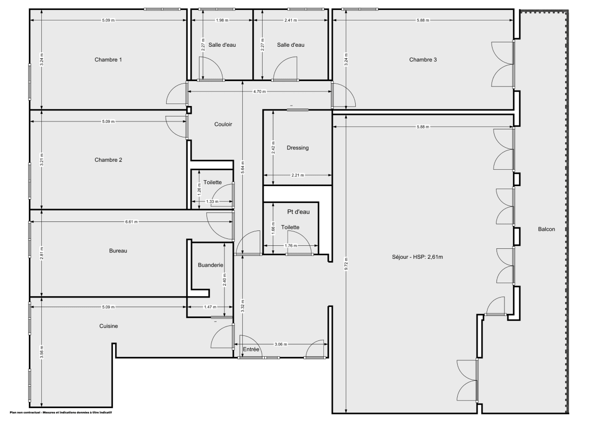 Appartement de 179.57 m² à Nogent-sur-Marne