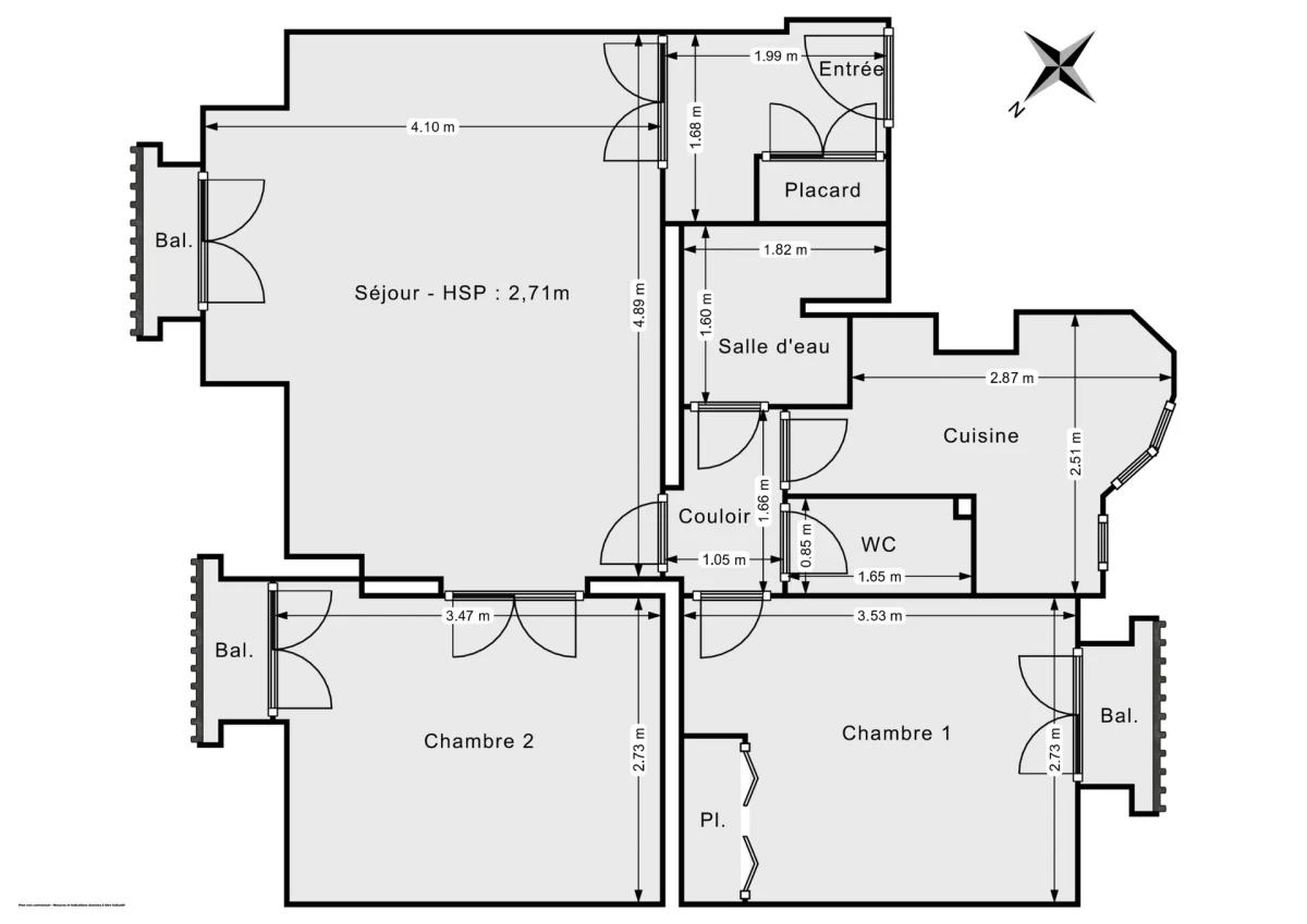 Appartement de 50.01 m² à Paris