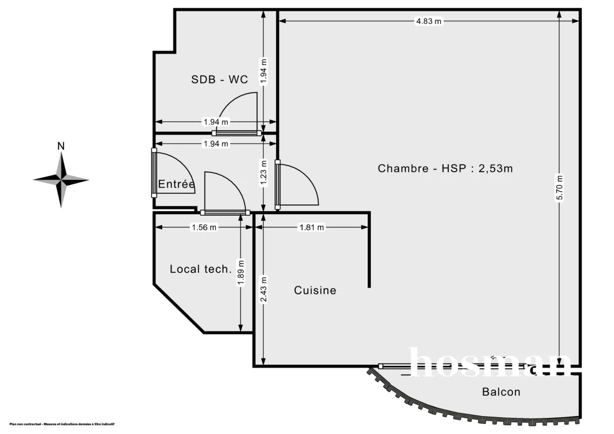 Appartement de 36.9 m² à Bordeaux