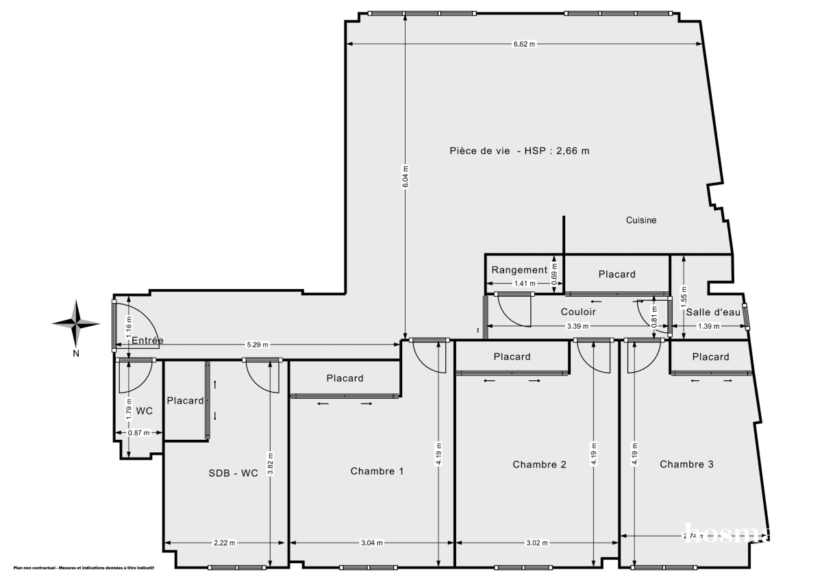 Appartement de 92.0 m² à Paris