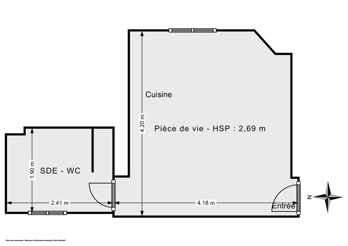 Appartement de 19.9 m² à Montrouge