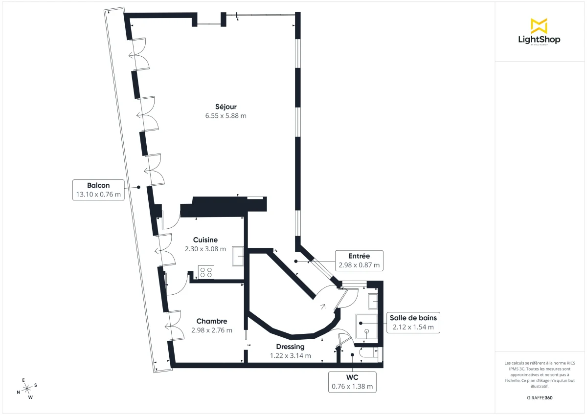 Appartement de 67.0 m² à Paris