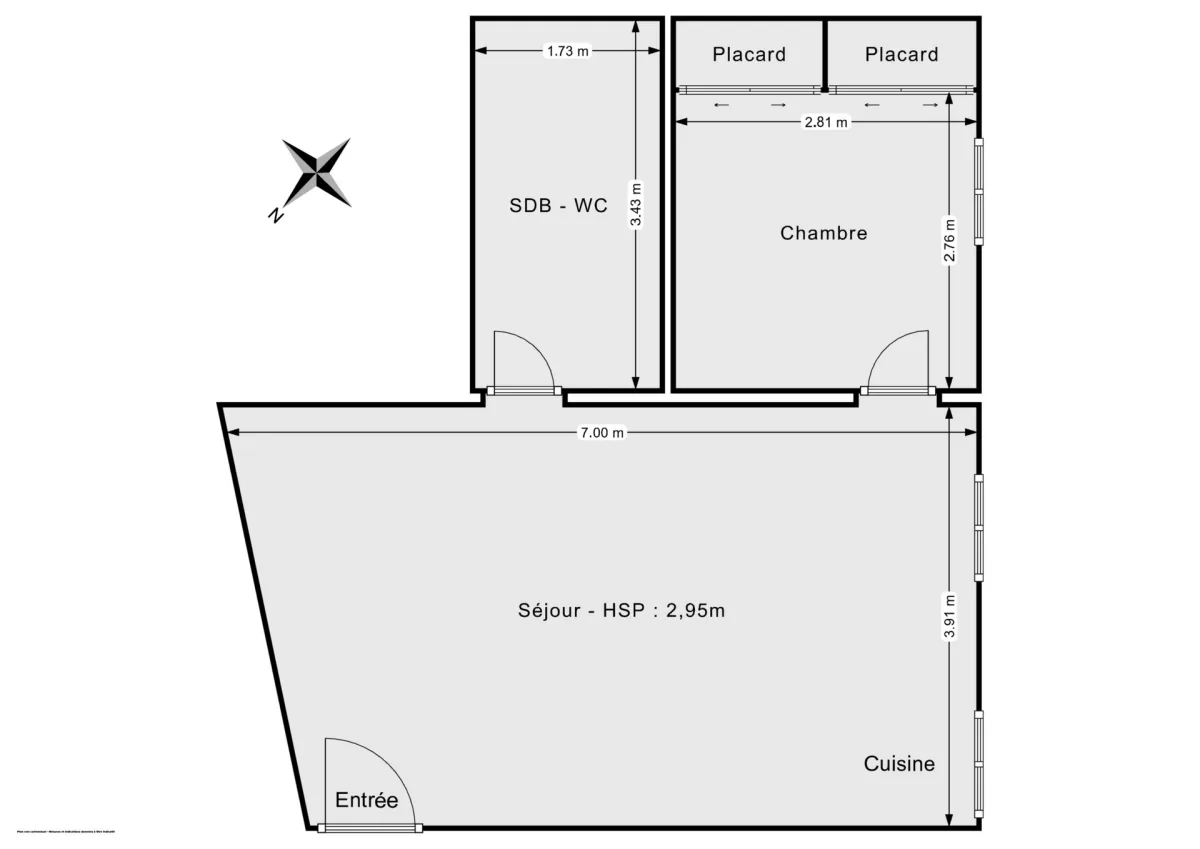Appartement de 41.0 m² à Paris