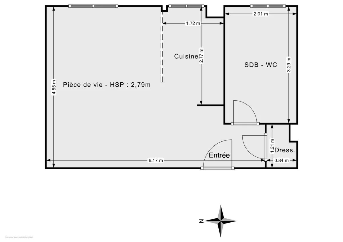 Appartement de 30.46 m² à Paris