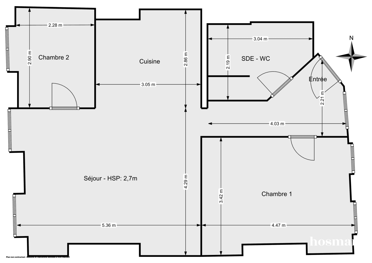 Appartement de 60.0 m² à Paris