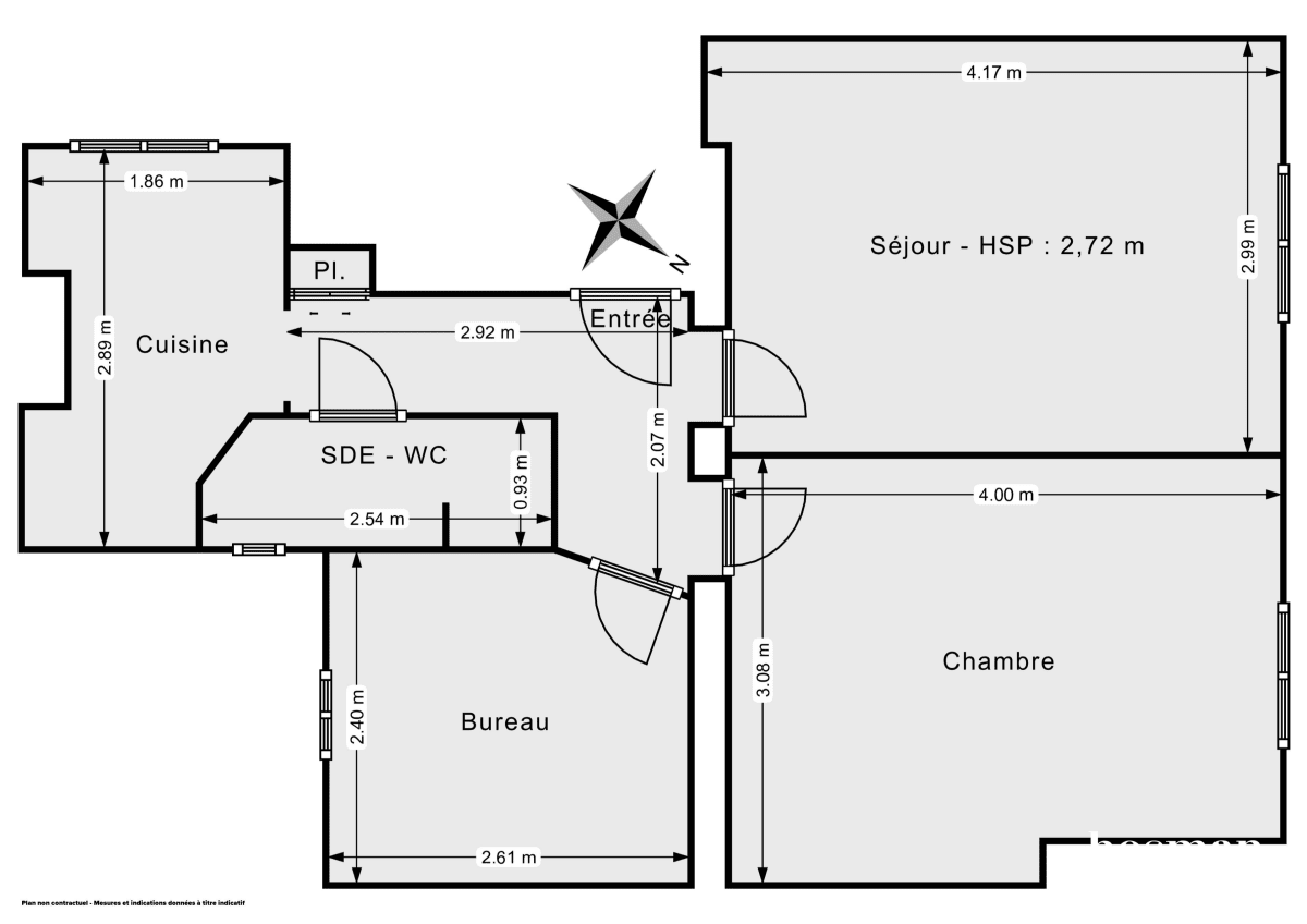 Appartement de 43.0 m² à Levallois-Perret