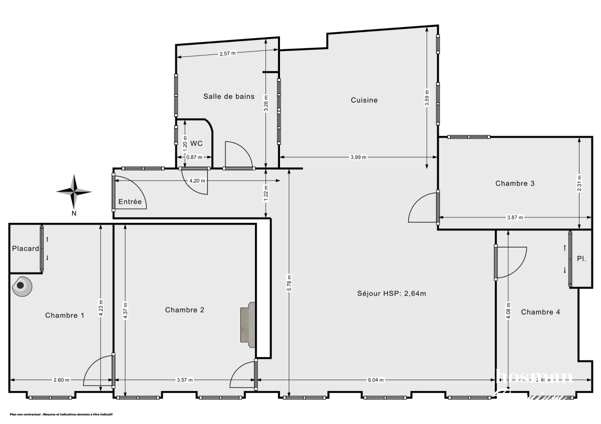 Appartement de 92.0 m² à Paris