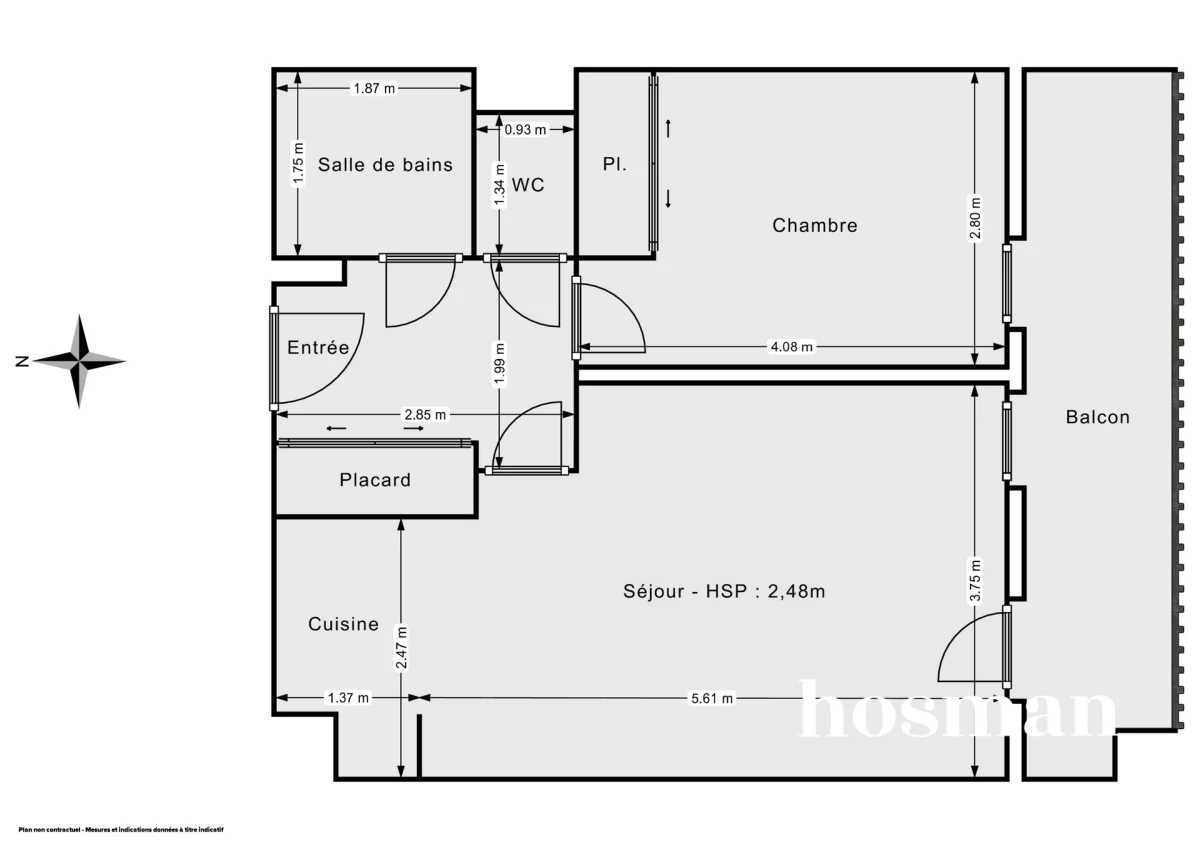 Appartement de 43.0 m² à Eysines