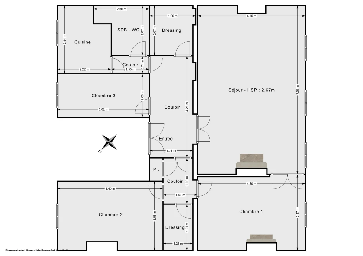 Appartement de 90.0 m² à Paris