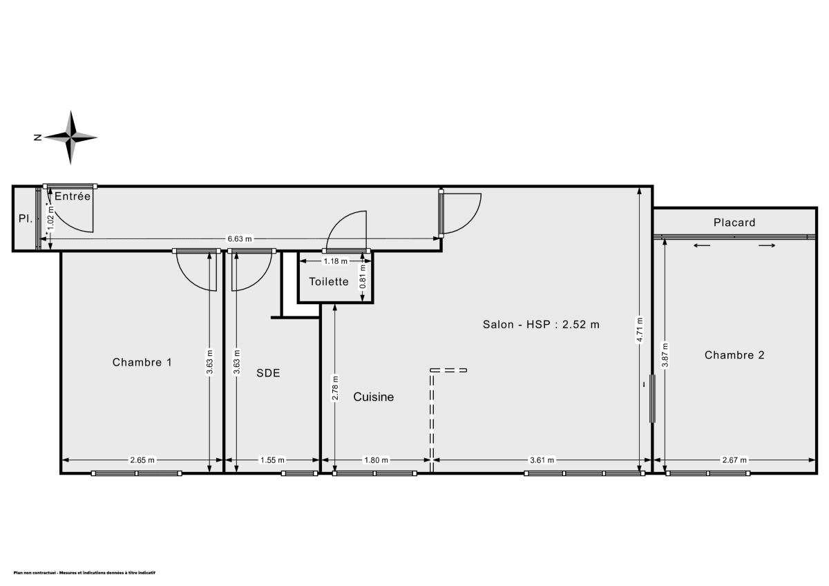 Appartement de 57.01 m² à Clamart