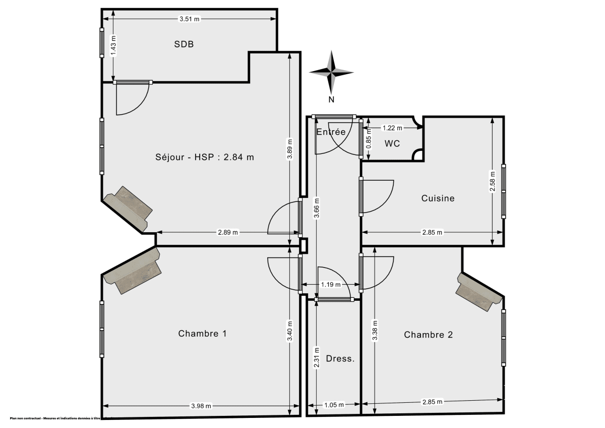 Appartement de 50.0 m² à Montreuil