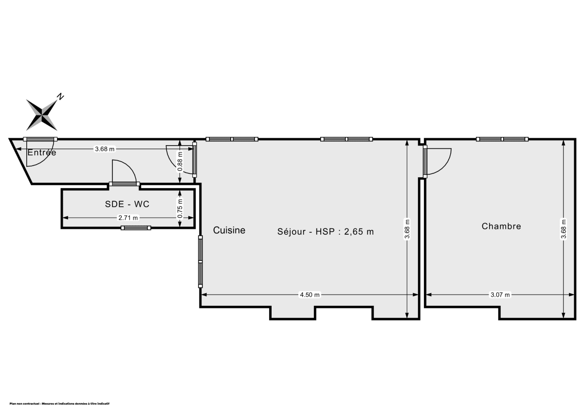 Appartement de 33.0 m² à Paris