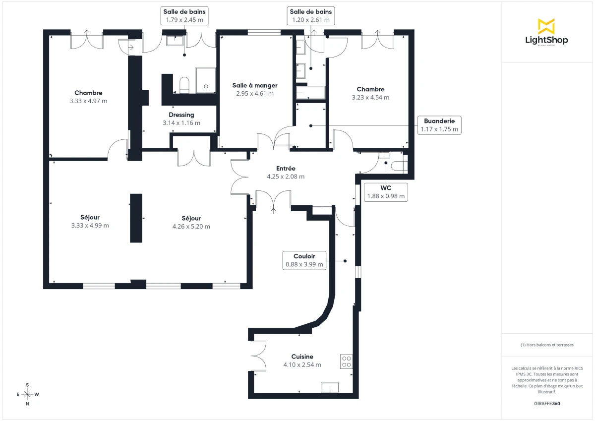 Appartement de 135.0 m² à Paris