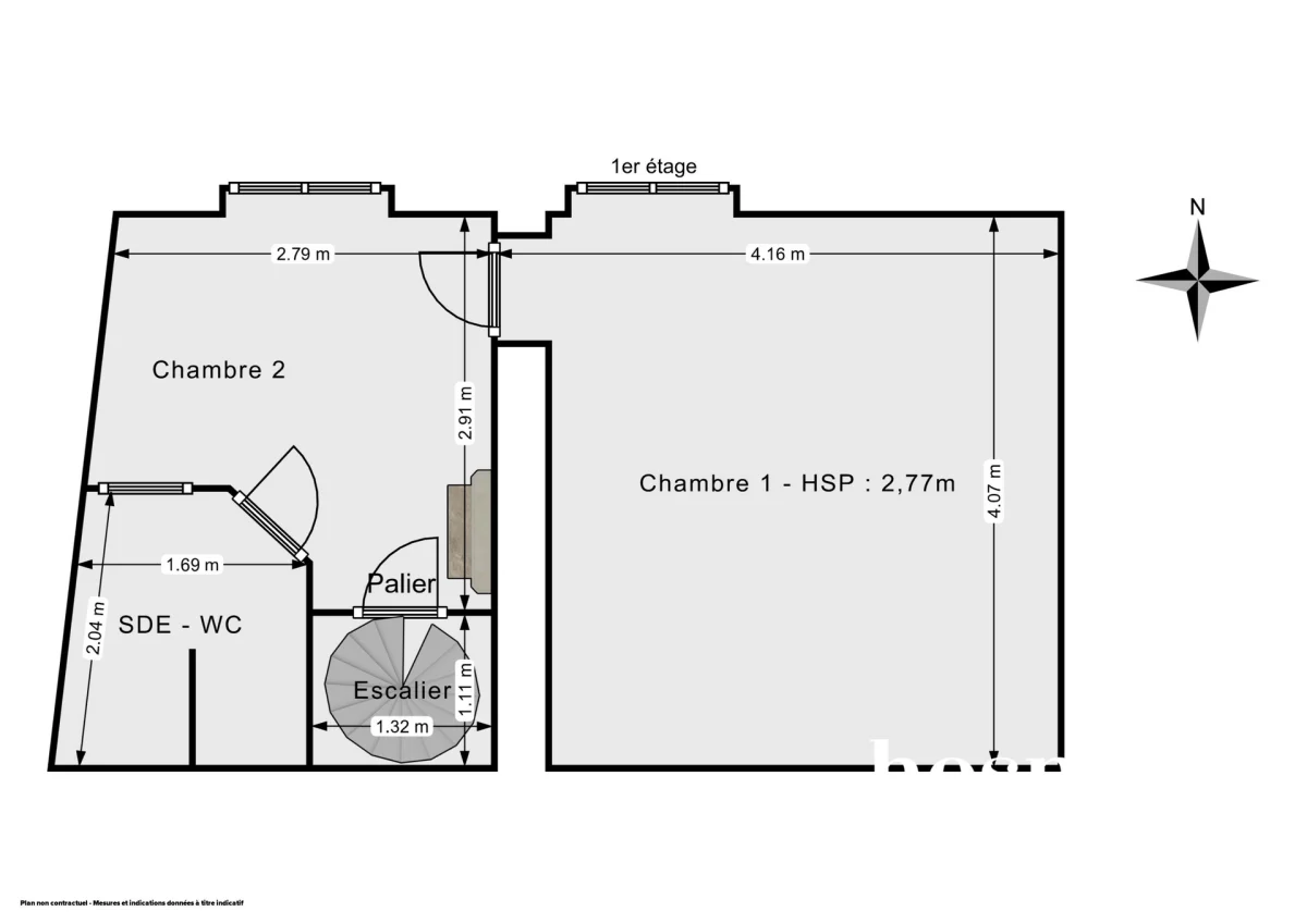 Appartement de 44.0 m² à Paris