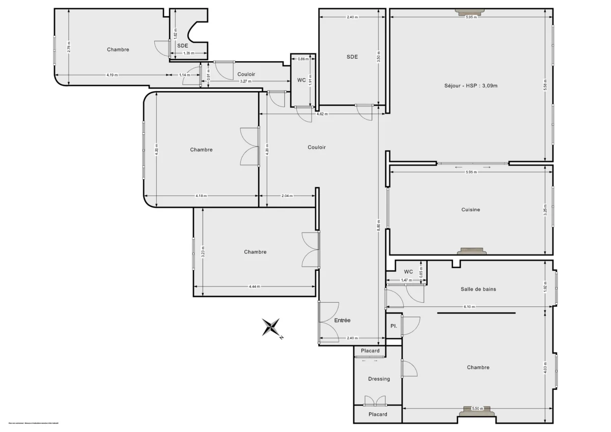 Appartement de 179.0 m² à Paris