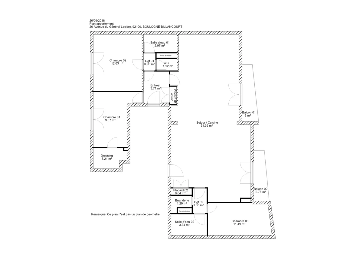 Appartement de 104.2 m² à Boulogne-Billancourt