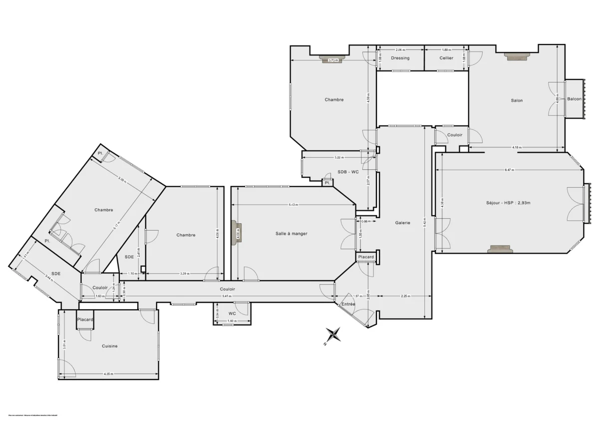 Appartement de 190.0 m² à Paris