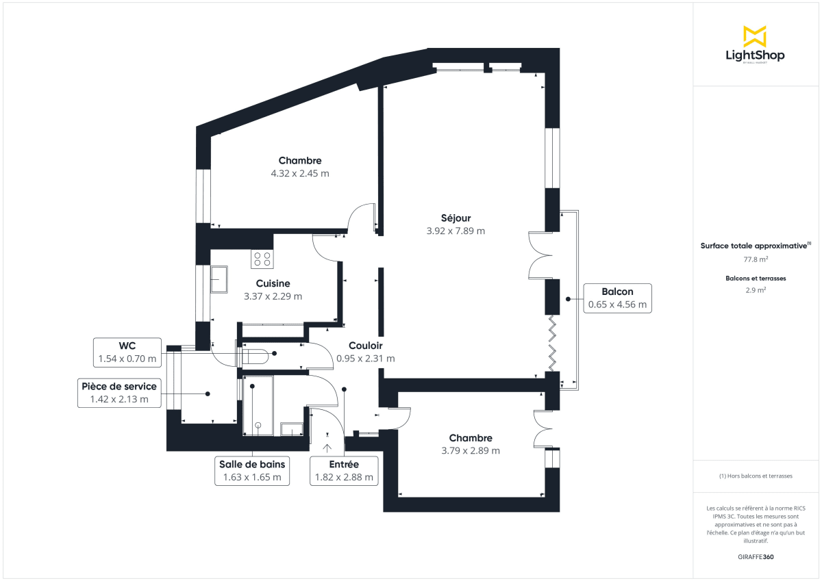 Appartement de 77.05 m² à Nantes