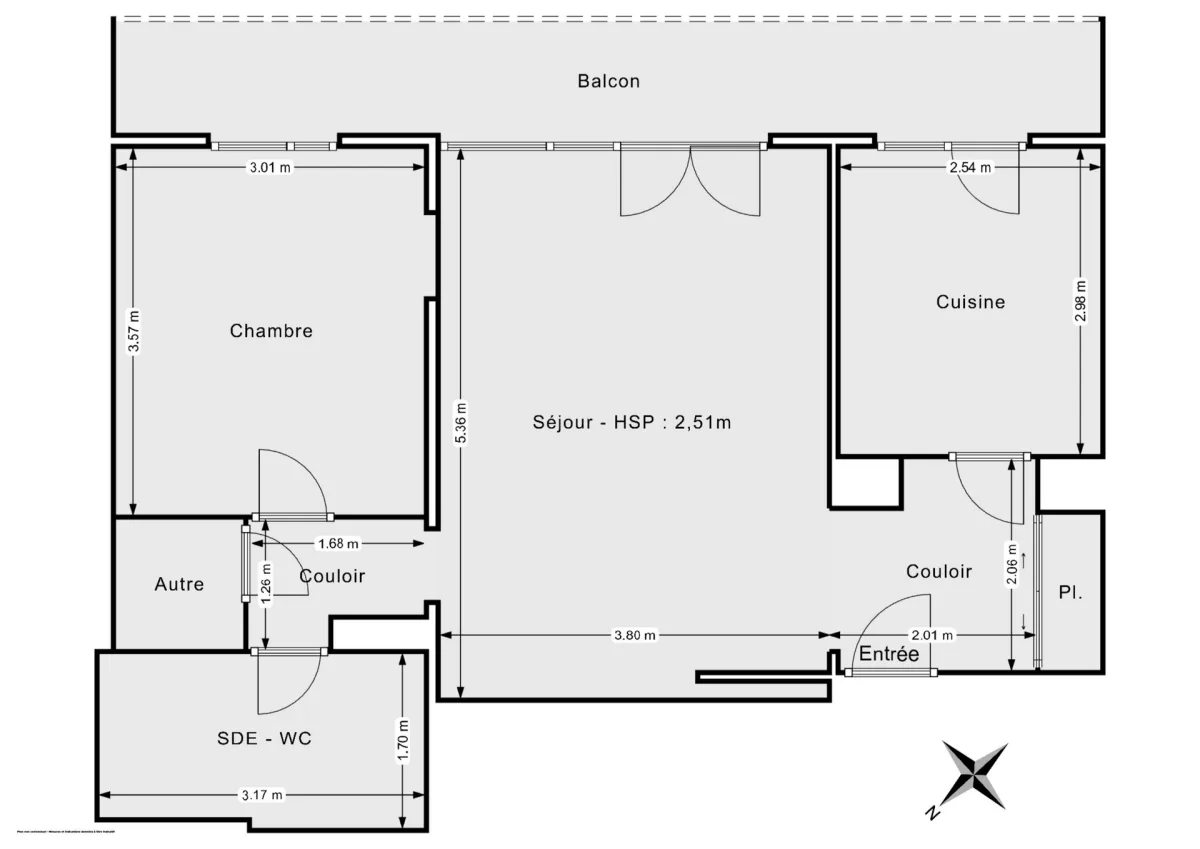 Appartement de 51.0 m² à Paris