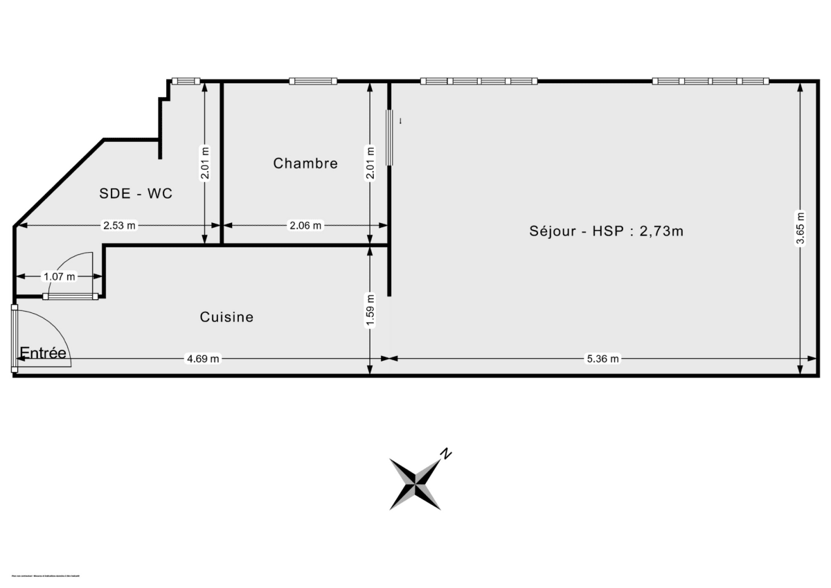 Appartement de 34.0 m² à Paris