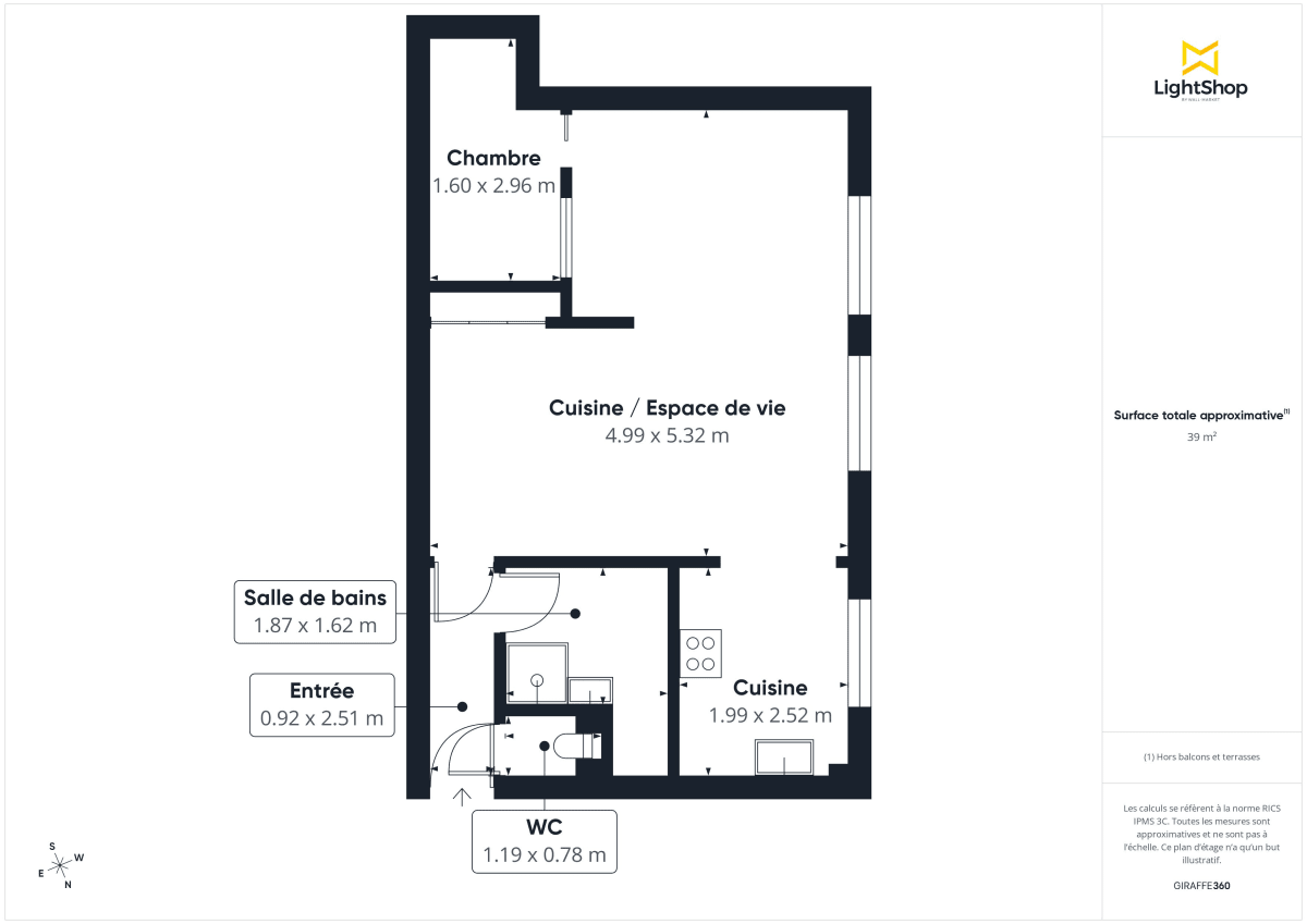 Appartement de 40.0 m² à Clamart