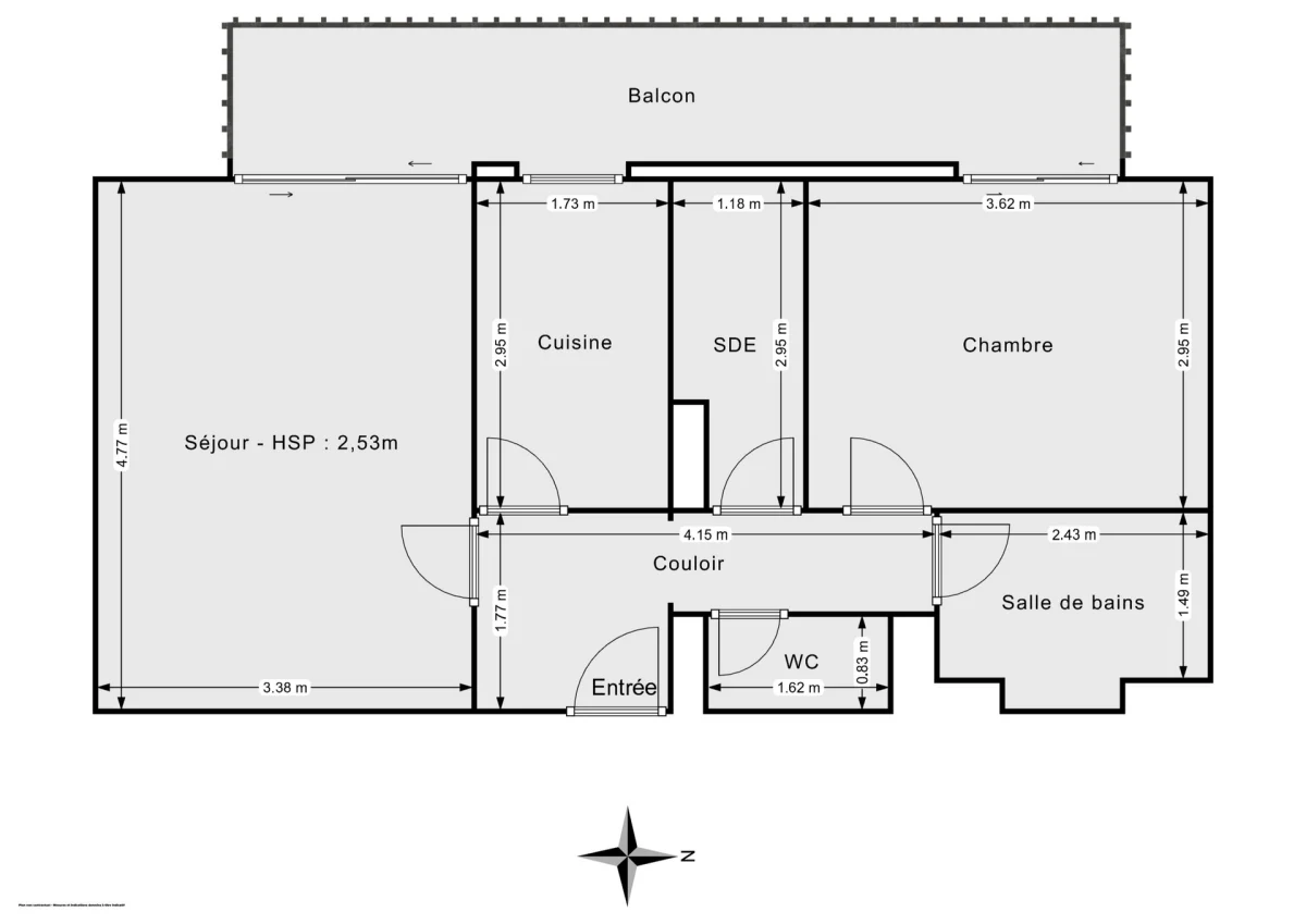 Appartement de 45.11 m² à Vincennes