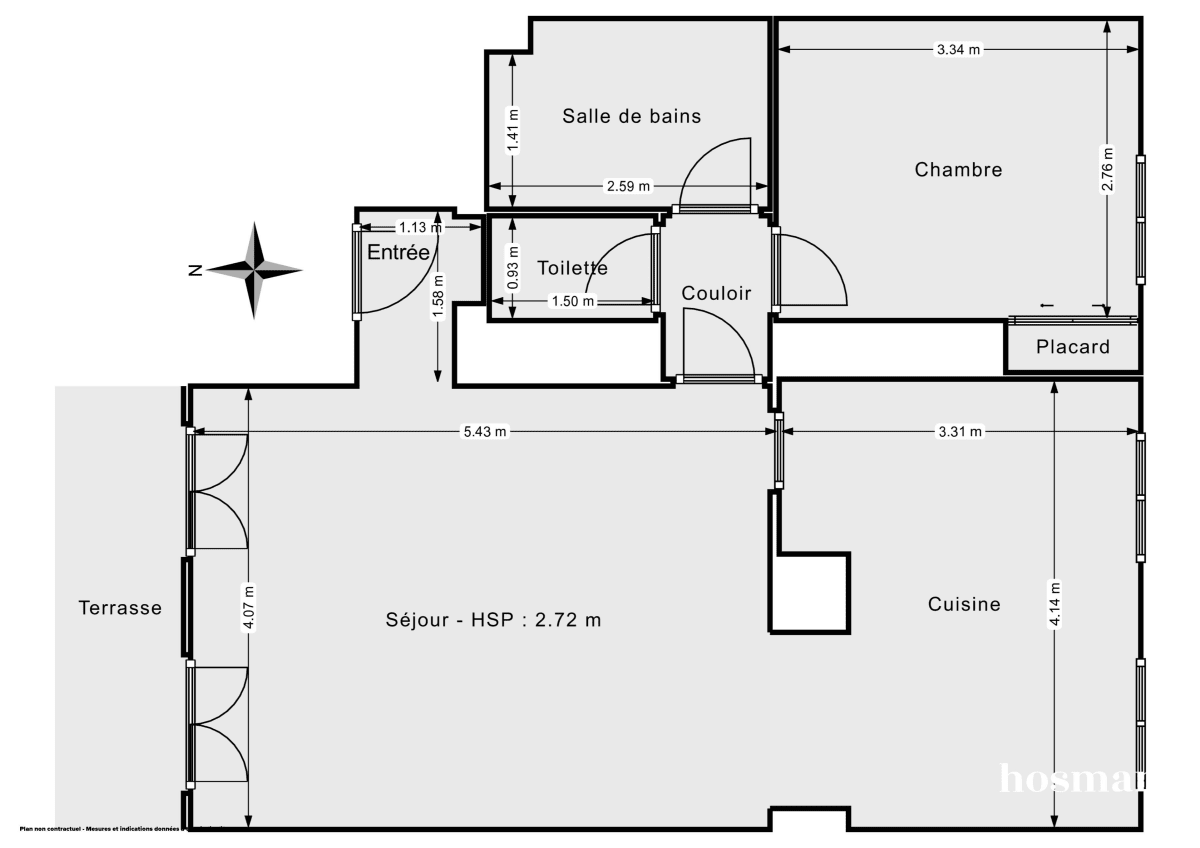 Appartement de 51.0 m² à Versailles