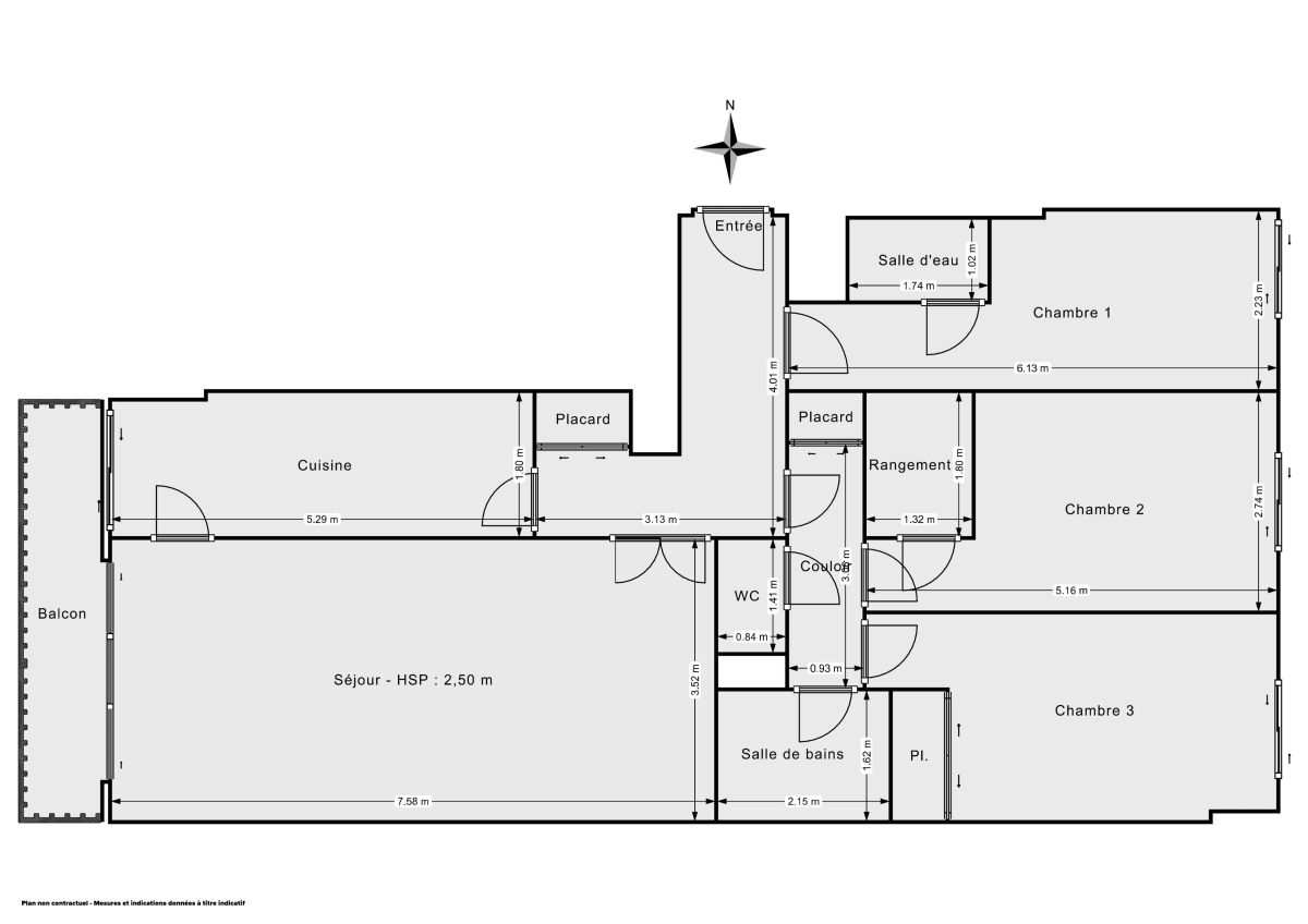 Appartement de 89.2 m² à Puteaux