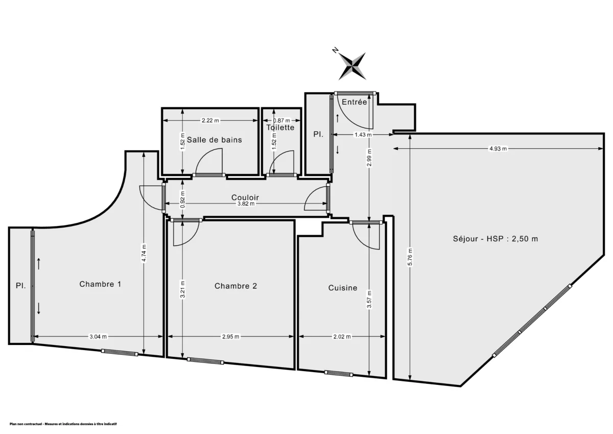 Appartement de 70.37 m² à Paris