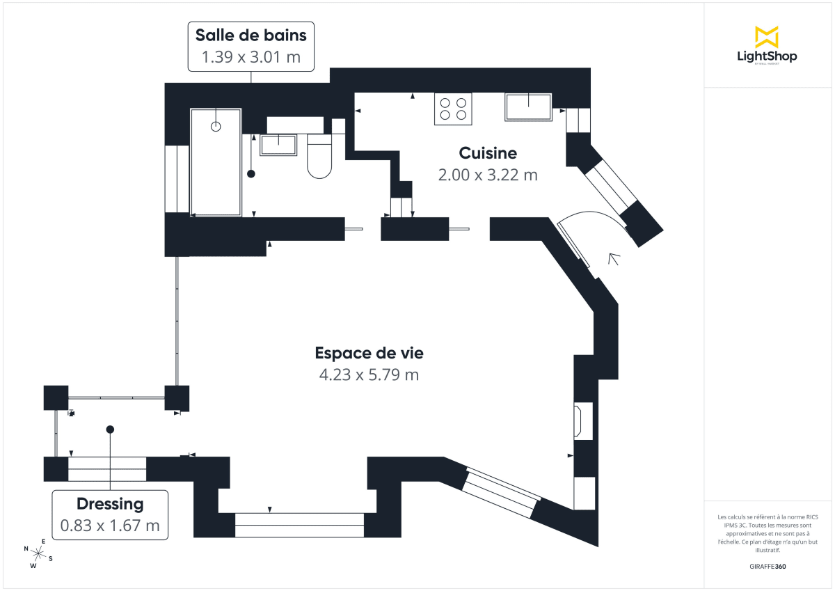 Appartement de 36.0 m² à Paris