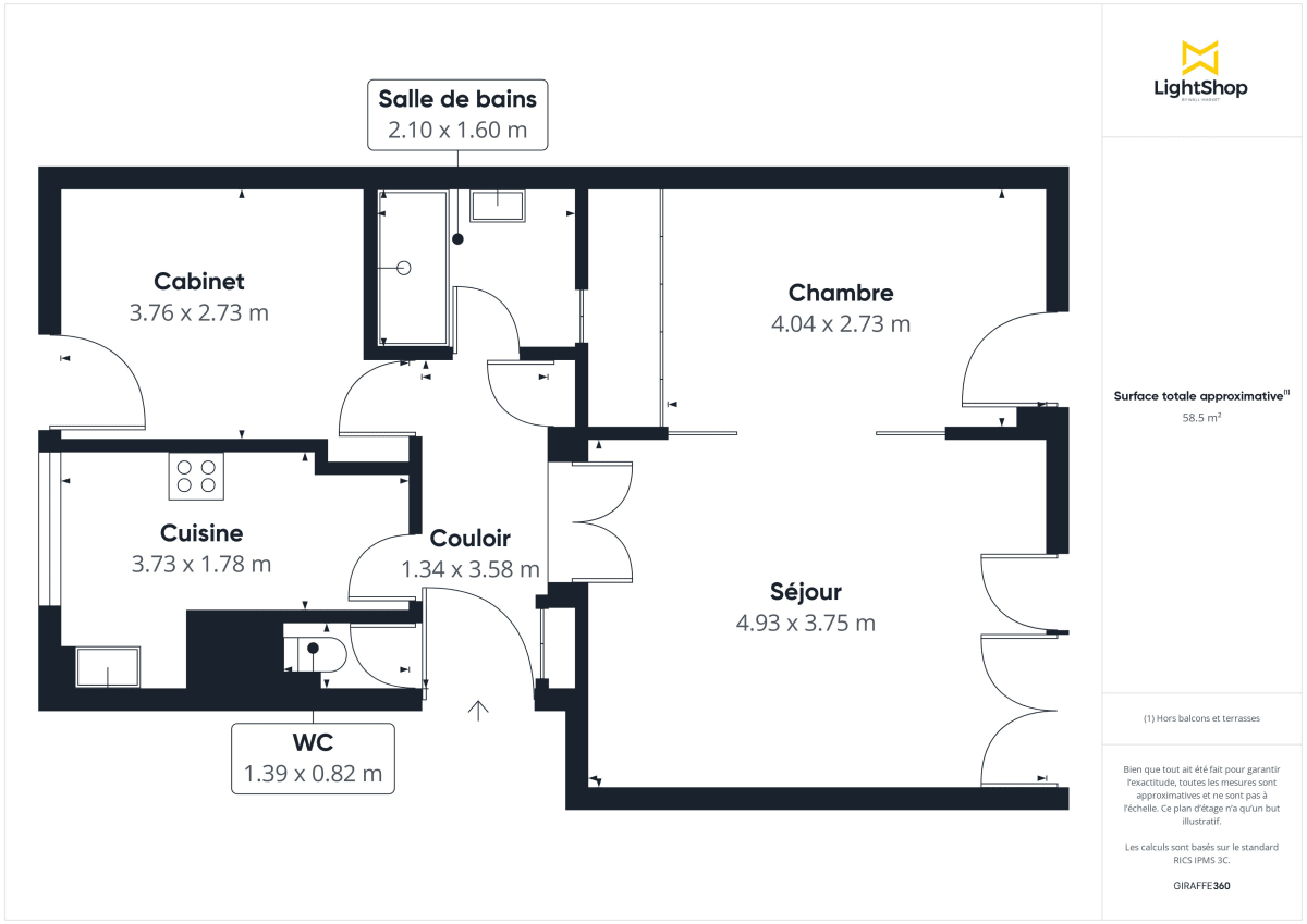 Appartement de 59.03 m² à Montrouge