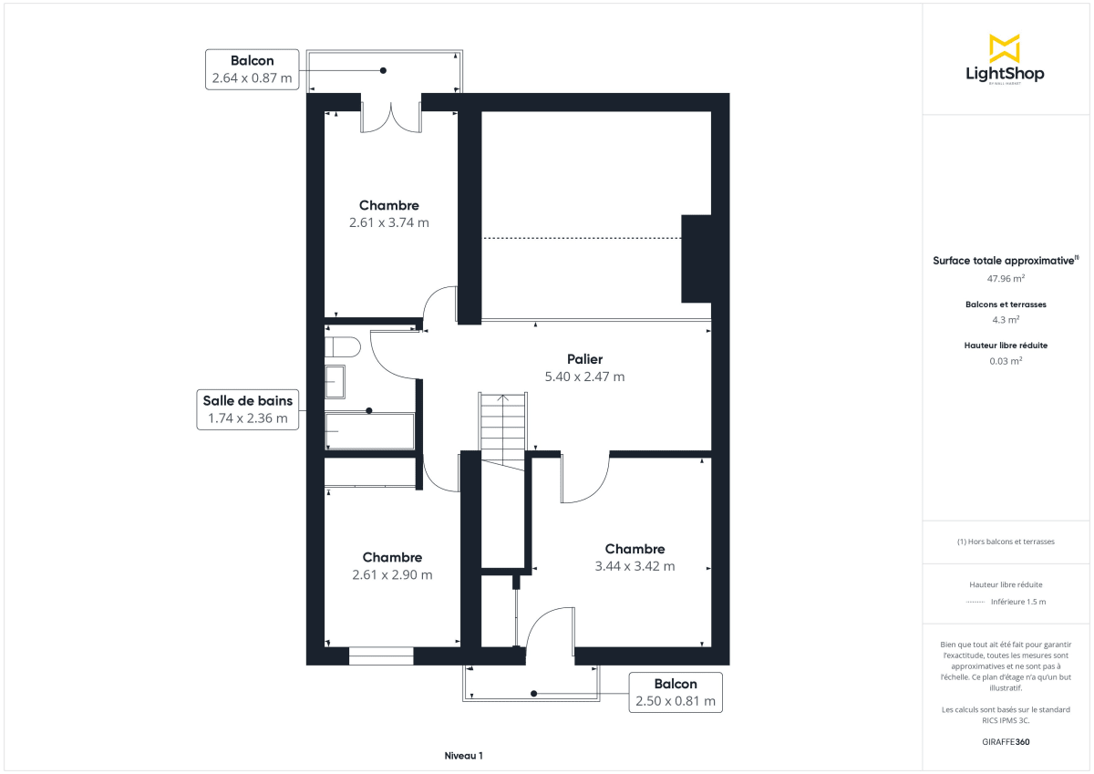 Maison de 120.0 m² à Pessac
