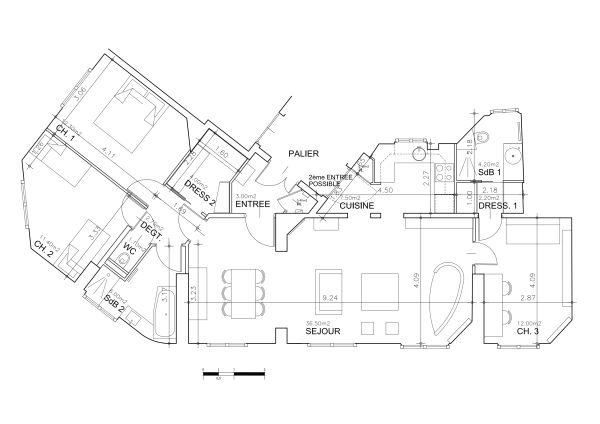 Appartement de 101.0 m² à Paris