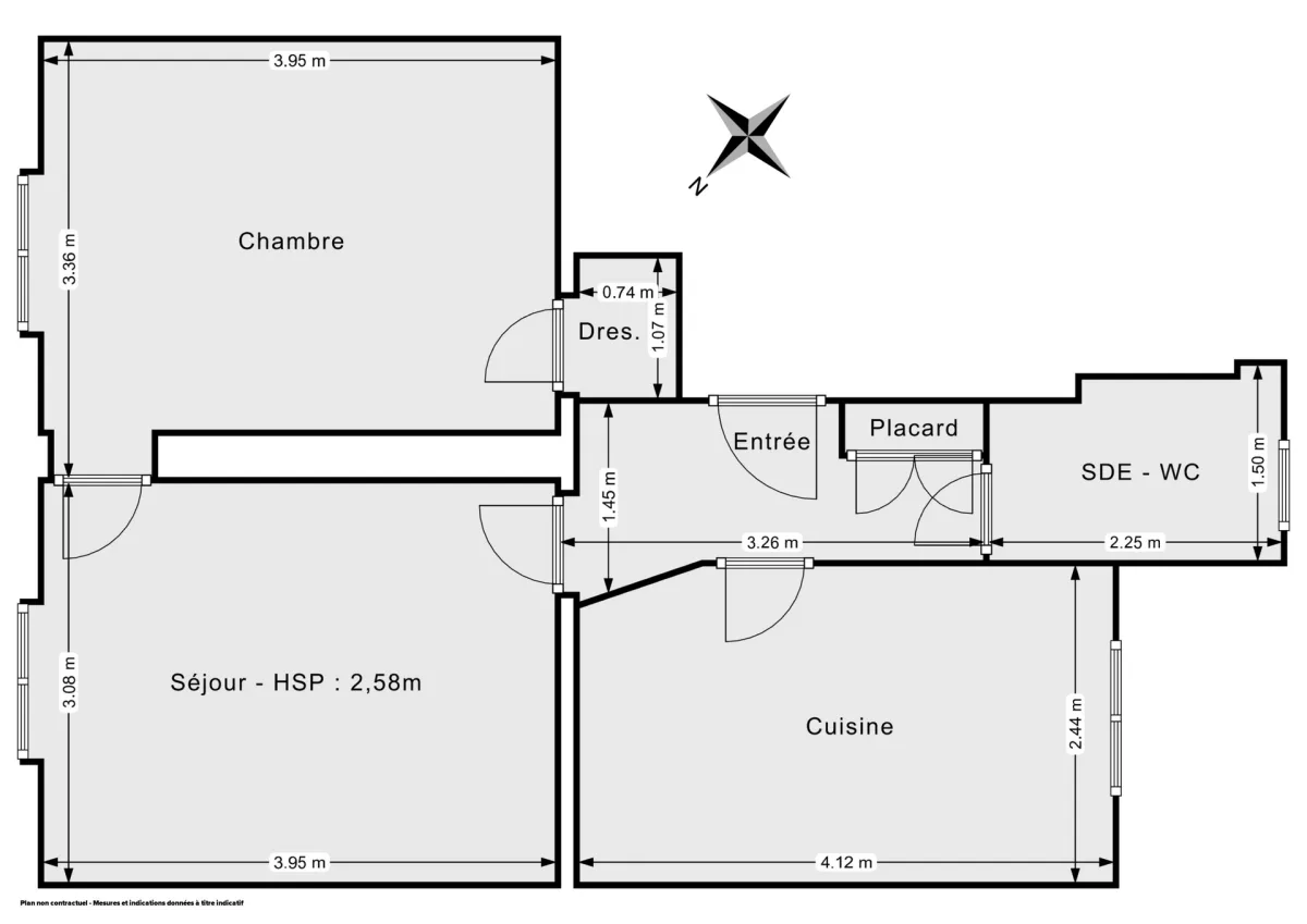 Appartement de 40.65 m² à Paris