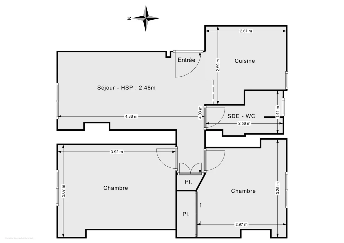 Appartement de 38.0 m² à Paris