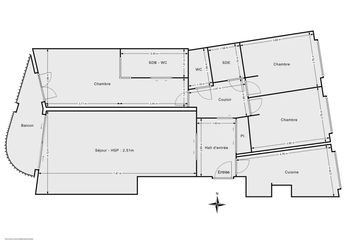 Appartement de 96.0 m² à Paris