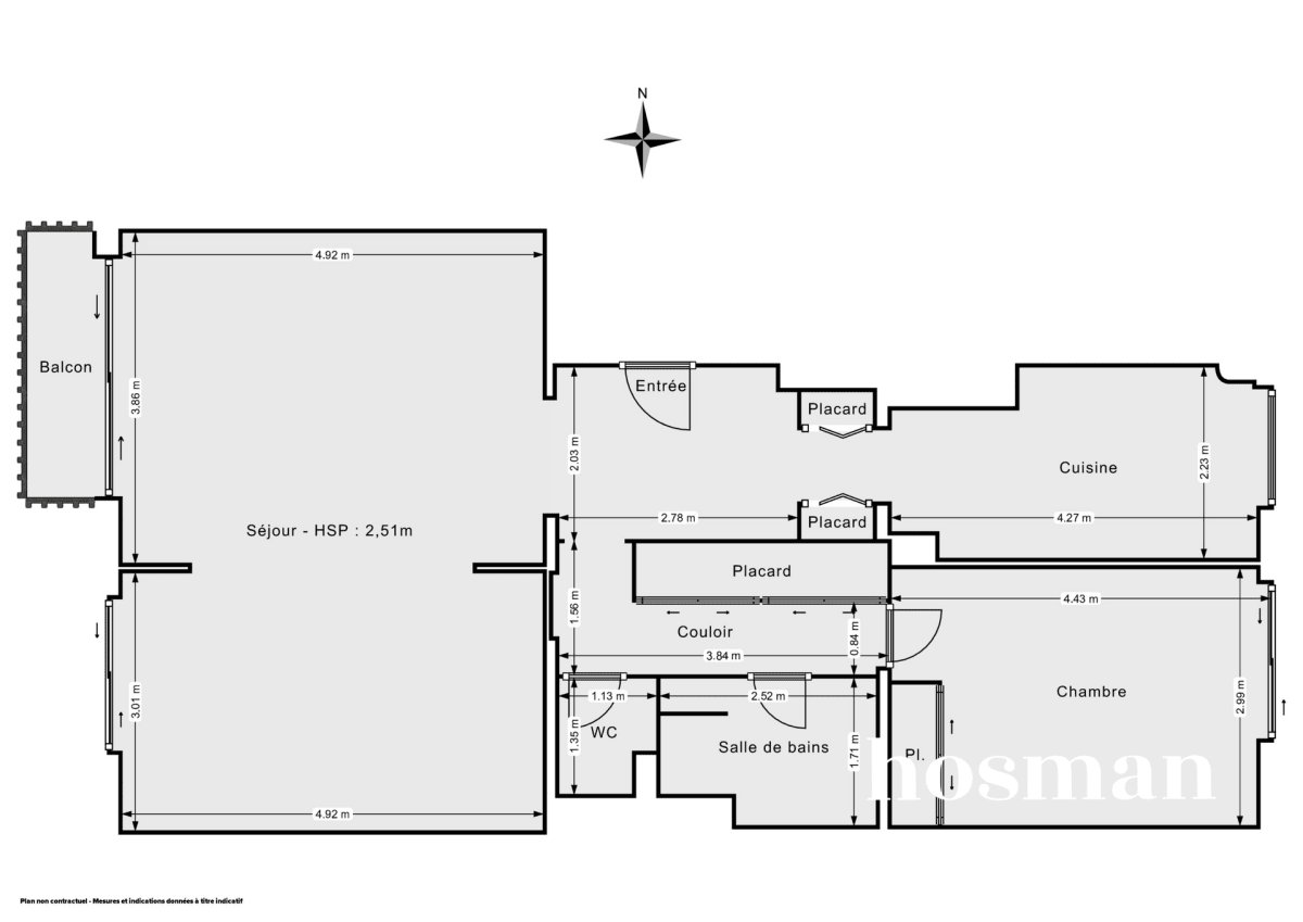 Appartement de 71.6 m² à Paris