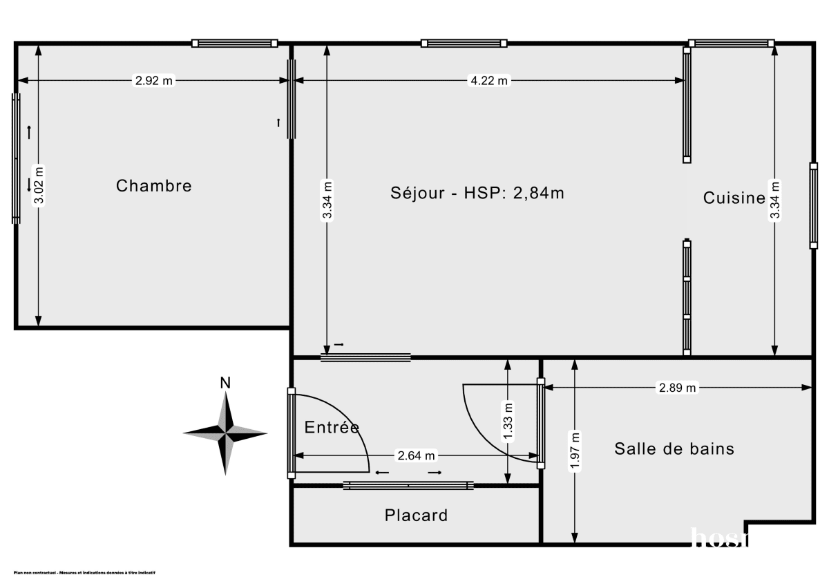 Appartement de 38.1 m² à Saint-Ouen