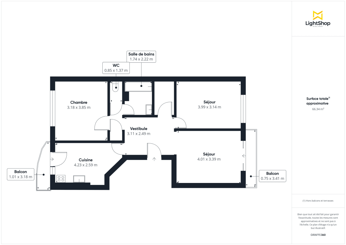 Appartement de 66.0 m² à Asnières-sur-Seine