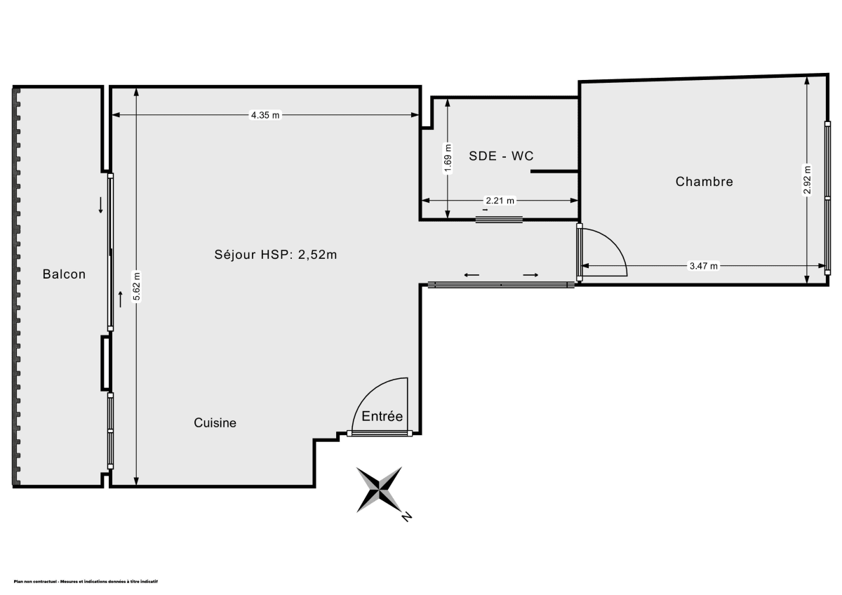 Appartement de 38.0 m² à Saint-Ouen