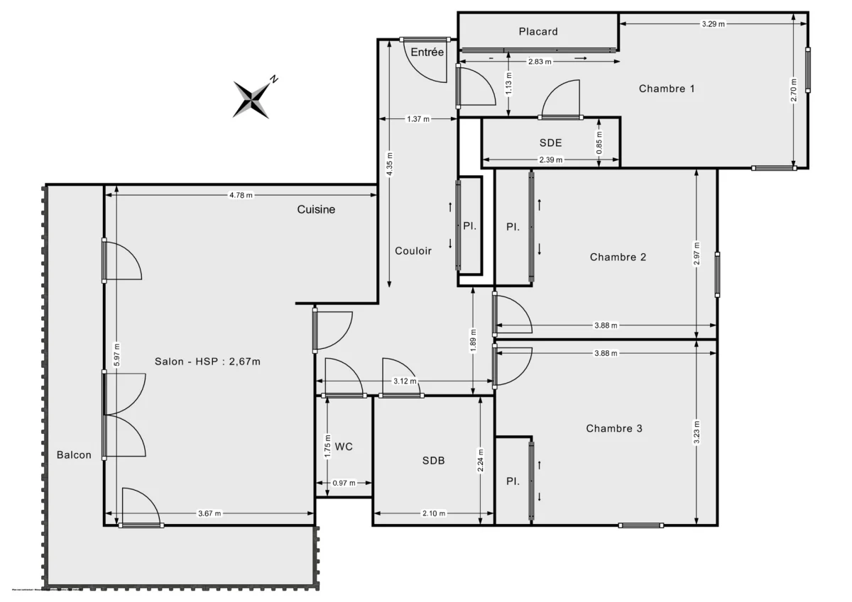 Appartement de 82.0 m² à Lyon