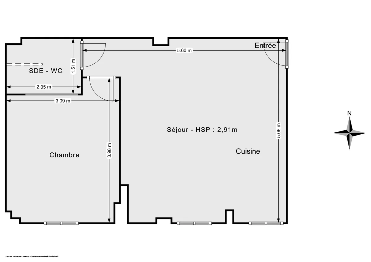 Appartement de 37.79 m² à Paris