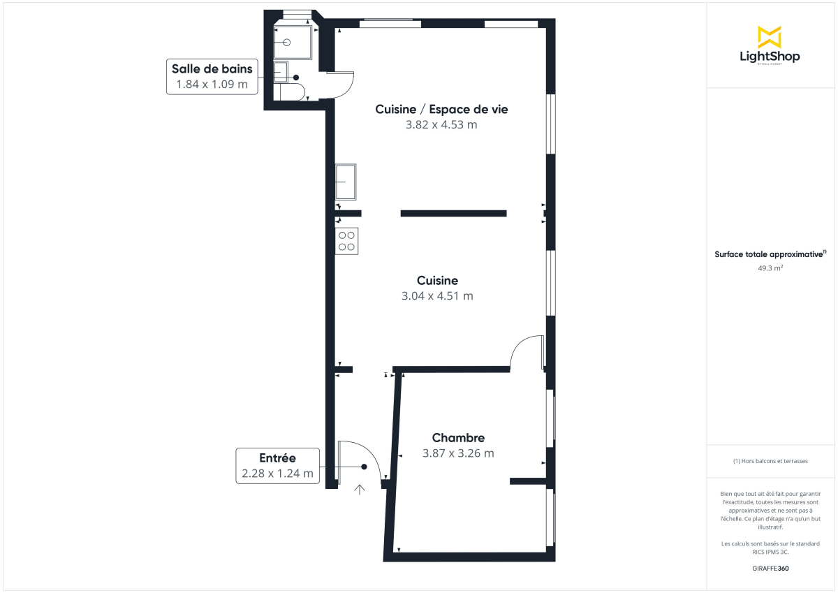 Appartement de 50.0 m² à Montreuil