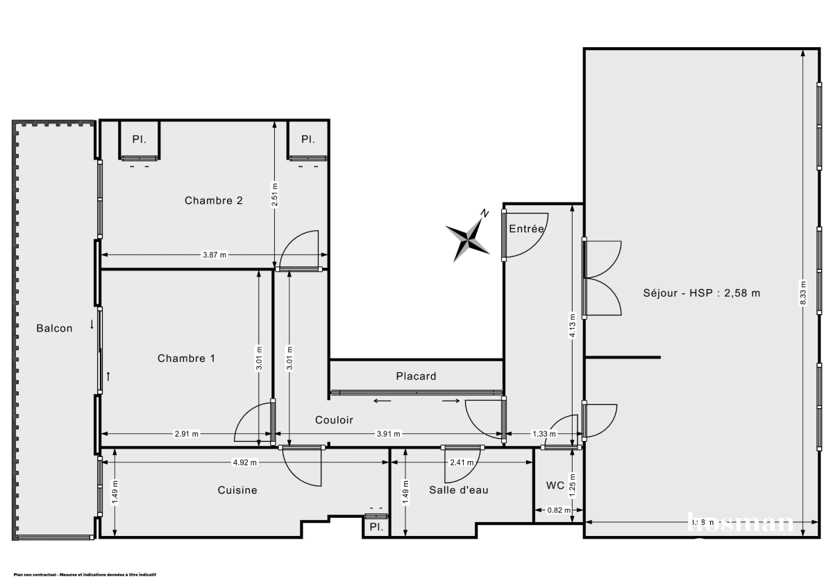 Appartement de 80.0 m² à Paris