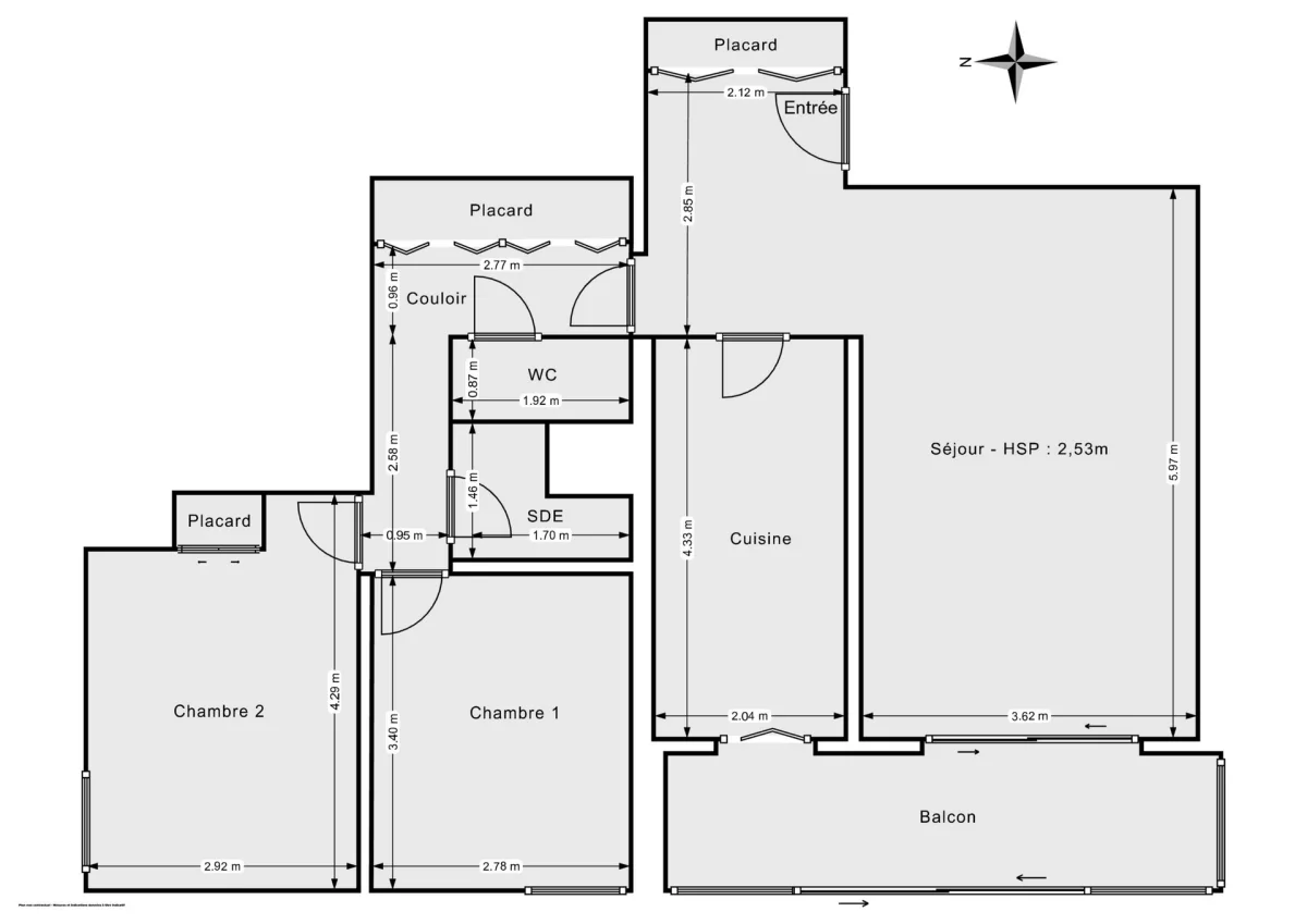 Appartement de 64.0 m² à Marseille