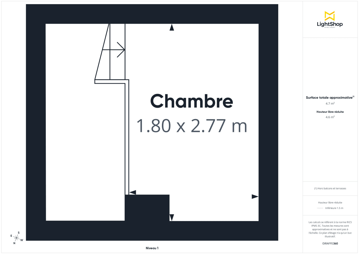Appartement de 39.62 m² à Paris