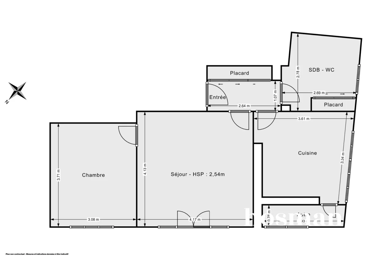 Appartement de 49.41 m² à Nantes